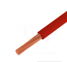 Przewód; H05V-K; linka; Cu; 0,5mm2; czerwony; PVC; 300/500V; Klasa: 5 (PN: 29085)